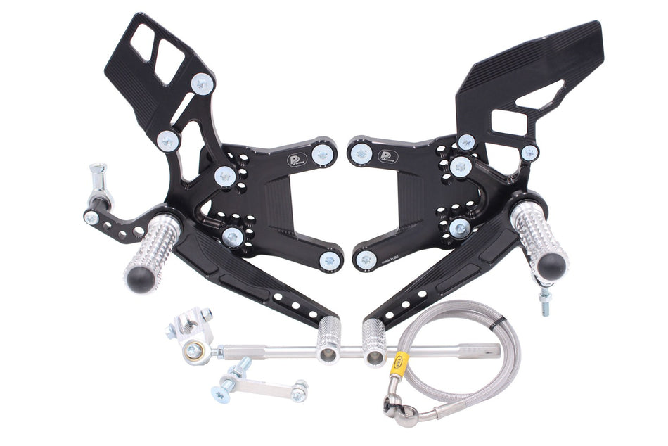 Rear set Kawasaki ZX-6R, ZX636 (2007-2018), reverse shifting