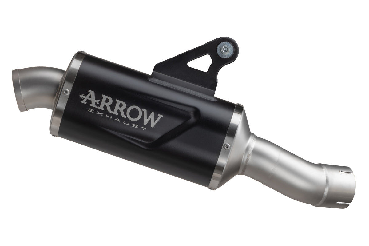 Indy Race EVO aluminium Dark" udstødningsdæmper with steel end cap"