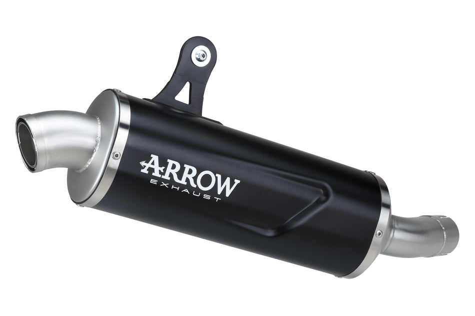 Indy Race EVO aluminium Dark" udstødningsdæmper with steel end cap"