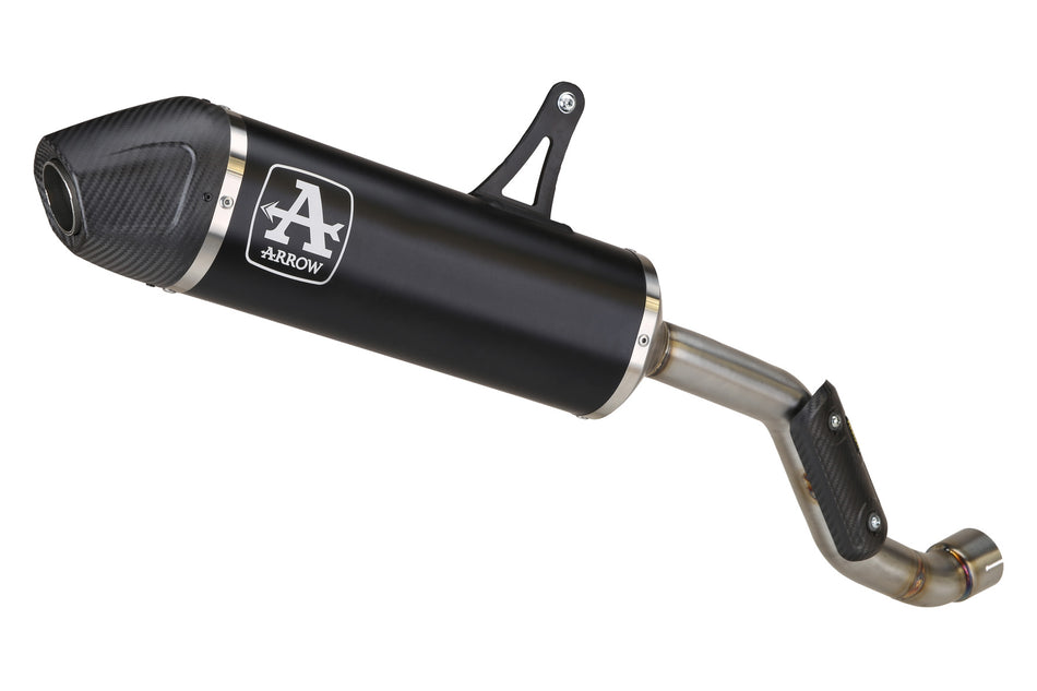 Indy Race aluminium Dark" udstødningsdæmper with carby end cap"