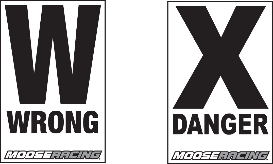 COURSE ARROW DANGER/WRONG WAY