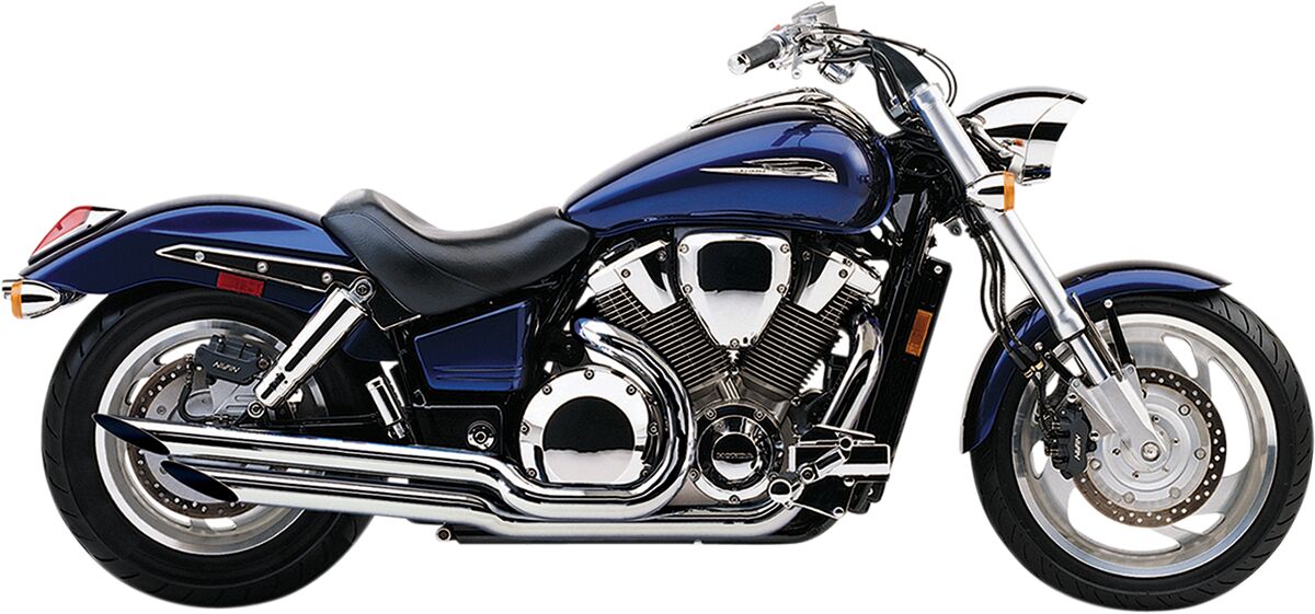 SLASH CUT TIPS EXHAUST SYSTEM CHROME
