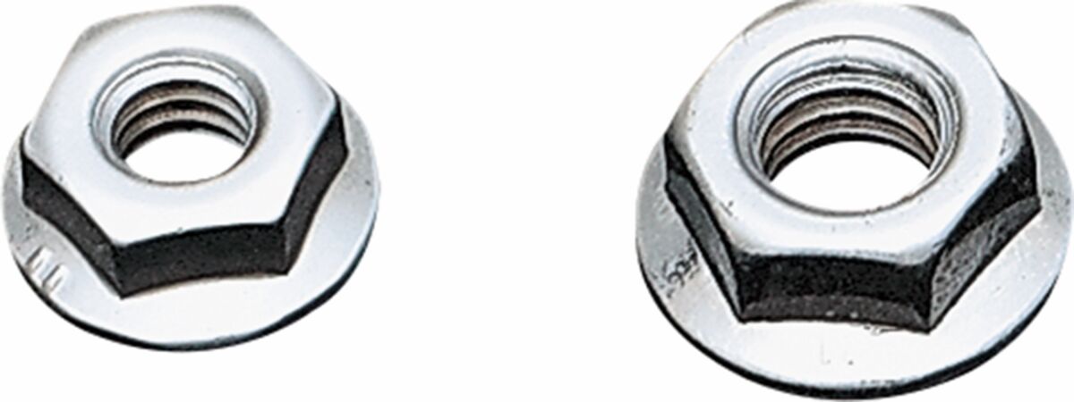 FLANGE NUT 3/8" - 16 CUSTOM REPLACEMENT COARSE CHROME NATURAL