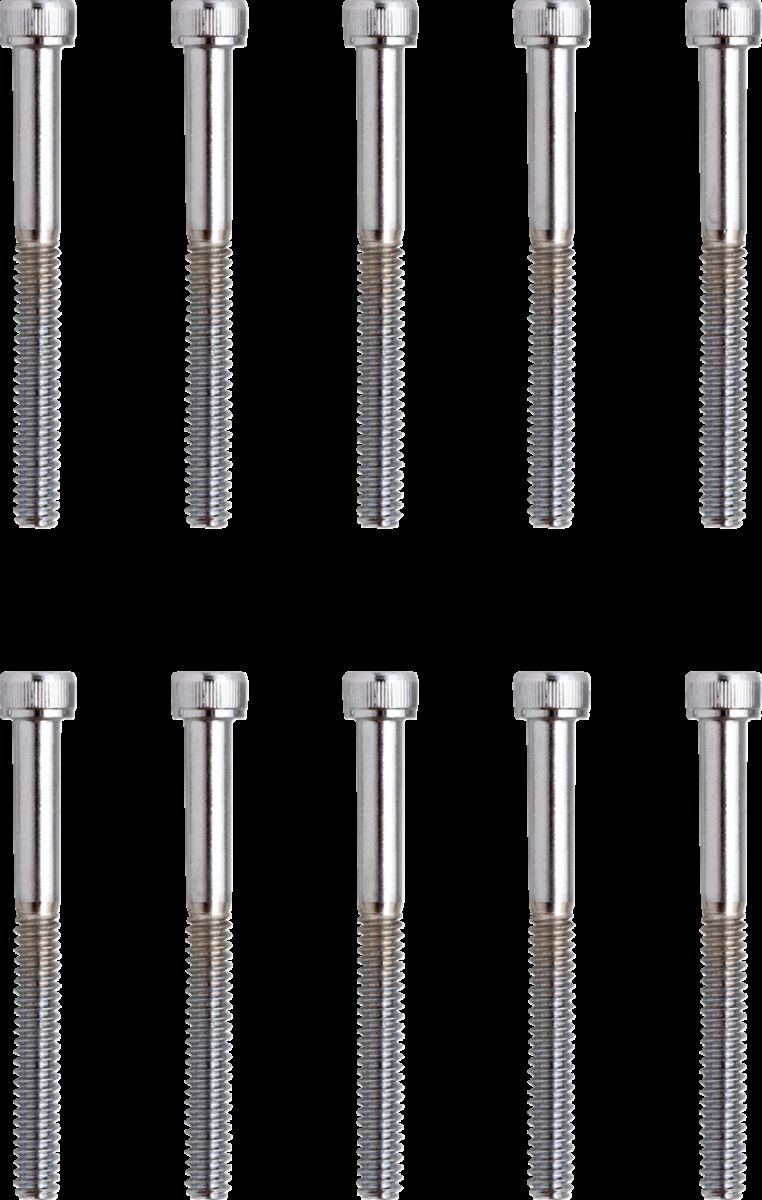 SOCKET-HEAD BOLT 10-24X2 KNURLED CHROME