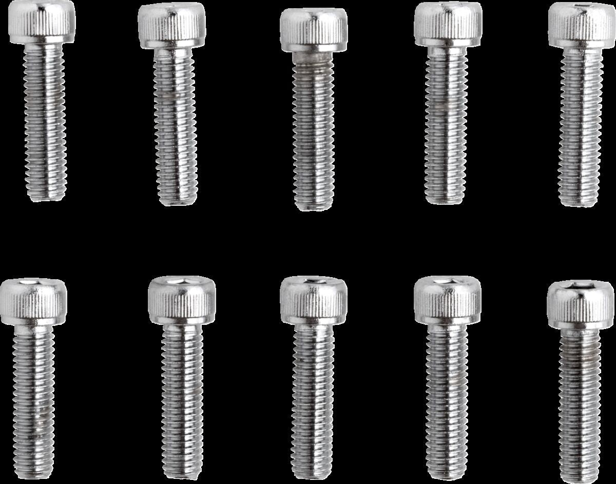 SOCKET-HEAD BOLT 10-32X0.75 KNURLED CHROME