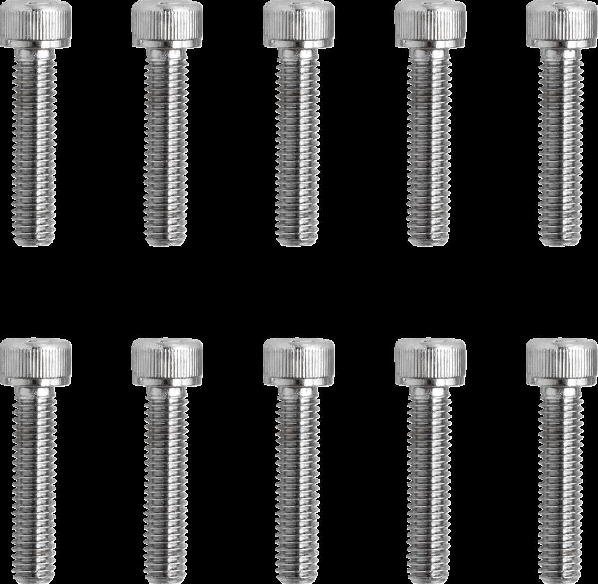 SOCKET-HEAD BOLT 10-32X0.875 KNURLED CHROME