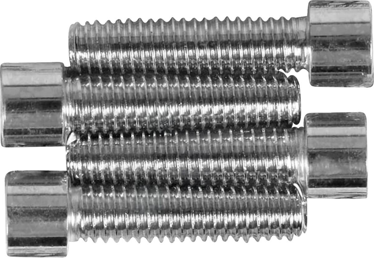 CHROME SOCKET-HEAD HANDLEBAR CLAMP BOLT KIT SMOOTH