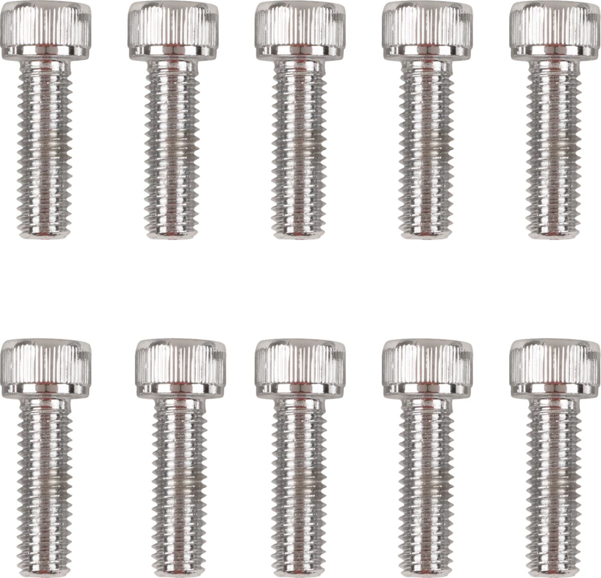 CHROME SOCKET-HEAD PRIMARY COVER BOLT KIT KNURLED