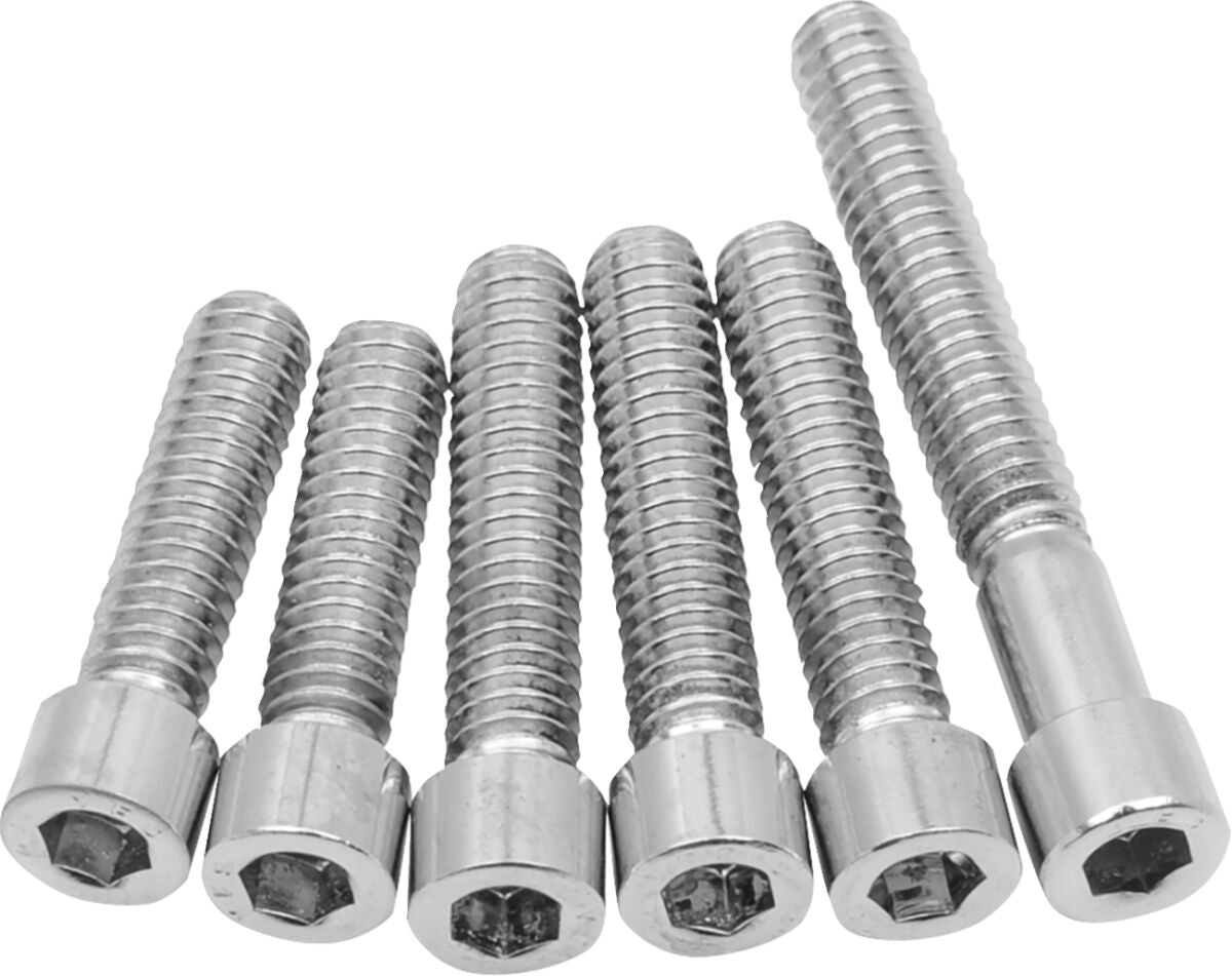 CHROME SOCKET-HEAD CAM COVER BOLT KIT SMOOTH
