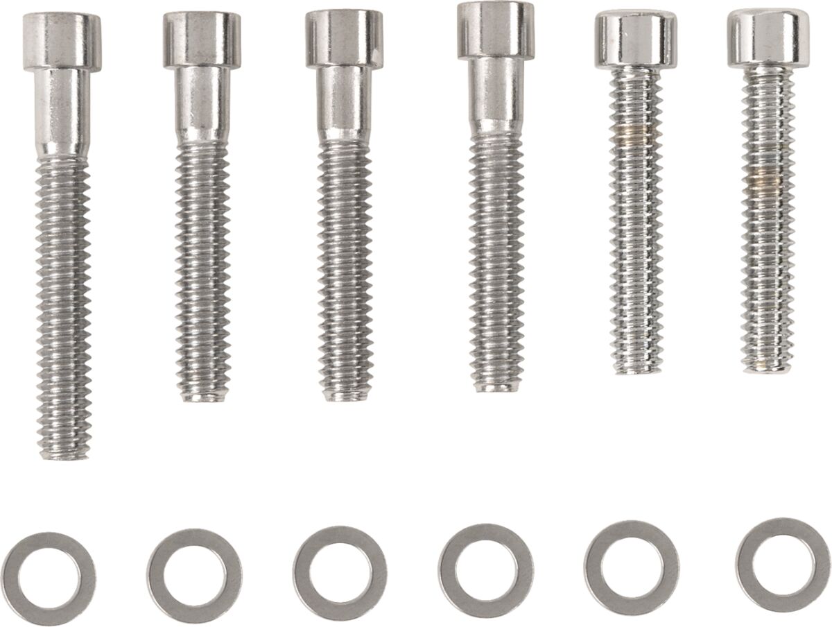 CHROME SOCKET-HEAD CAM COVER BOLT KIT SMOOTH