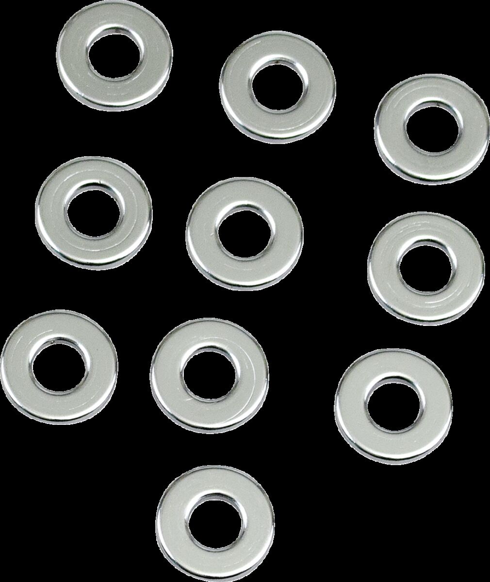 FLAT WASHER 0.40625"I.D. 0.125" THICKNESS CHROME
