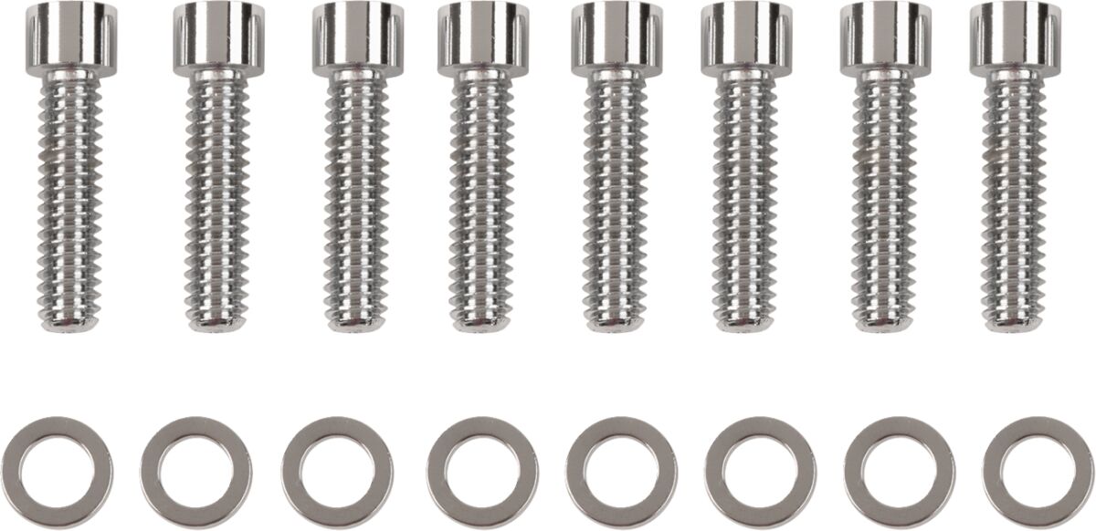 CHROME SOCKET-HEAD LIFTER BASE BOLT KIT SMOOTH