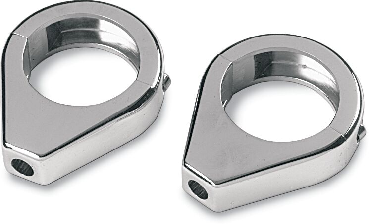 TURN SIGNAL FORK CLAMP CHROME 41MM
