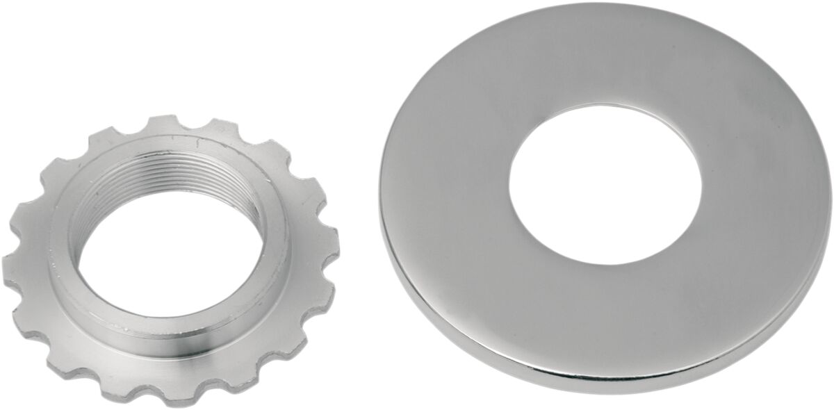 STEERING STEM BEARING ADJUSTING NUT W/ COVER