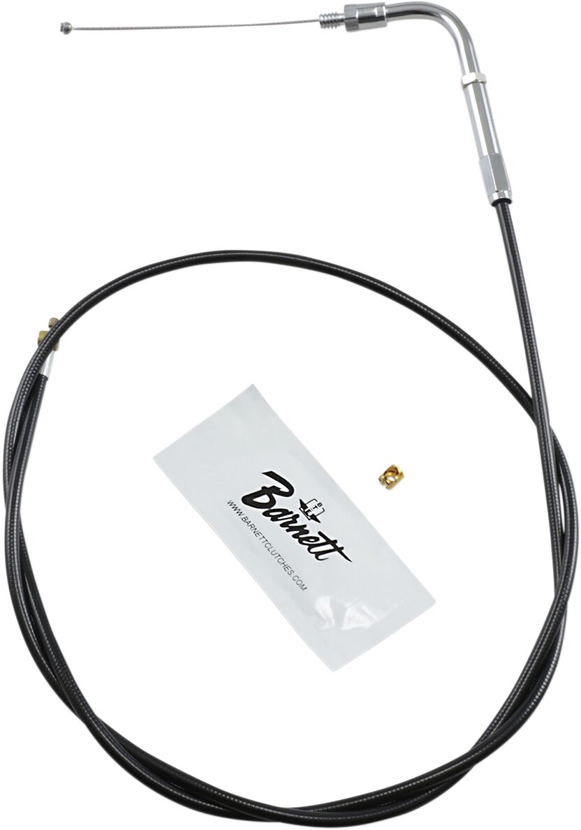 THROTTLE CABLE TRADITIONAL BLACK OVERSIZE +6" (152MM)