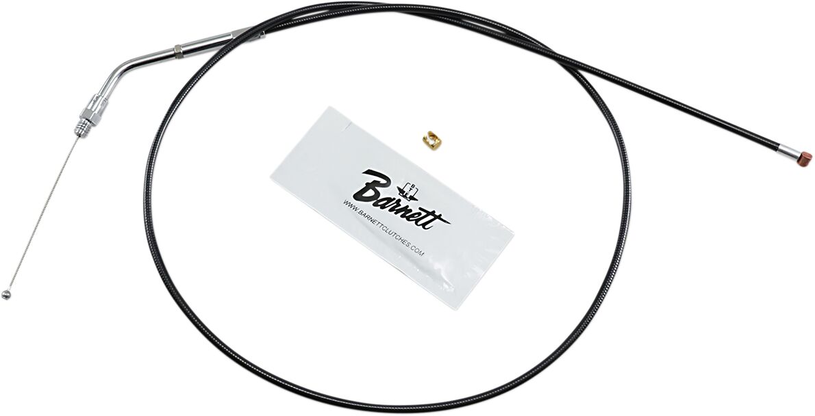 THROTTLE CABLE TRADITIONAL BLACK OVERSIZE +6" (152MM)
