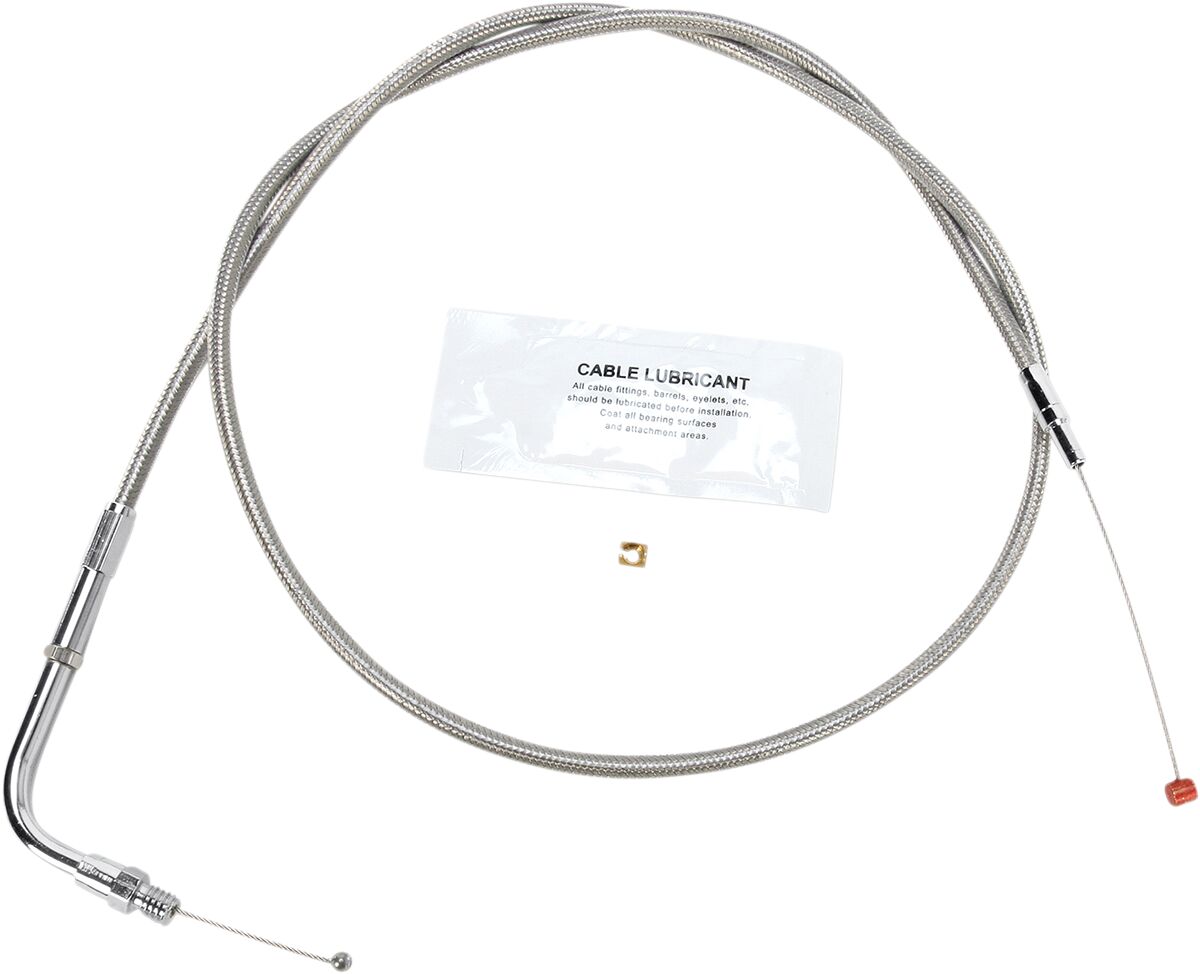 THROTTLE CABLE STAINLESS STEEL OVERSIZE +6"(152MM)