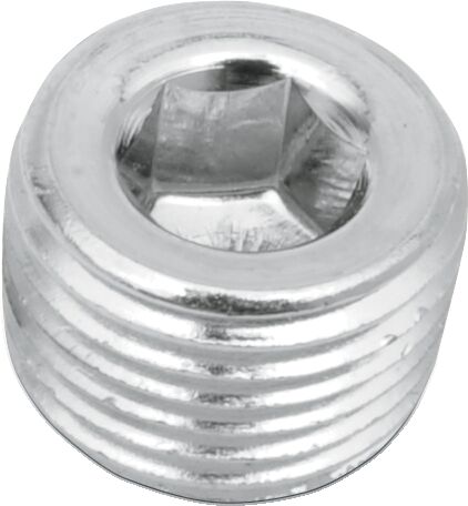 OIL PUMP PLUG 1/8" MALE NPT CUSTOM REPLACEMENT CHROME NATURAL