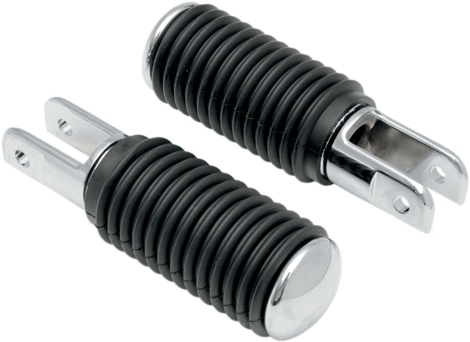 FOOTPEGS RUBBER CHROME-ENDS 5/8" FEMALE-MOUNT