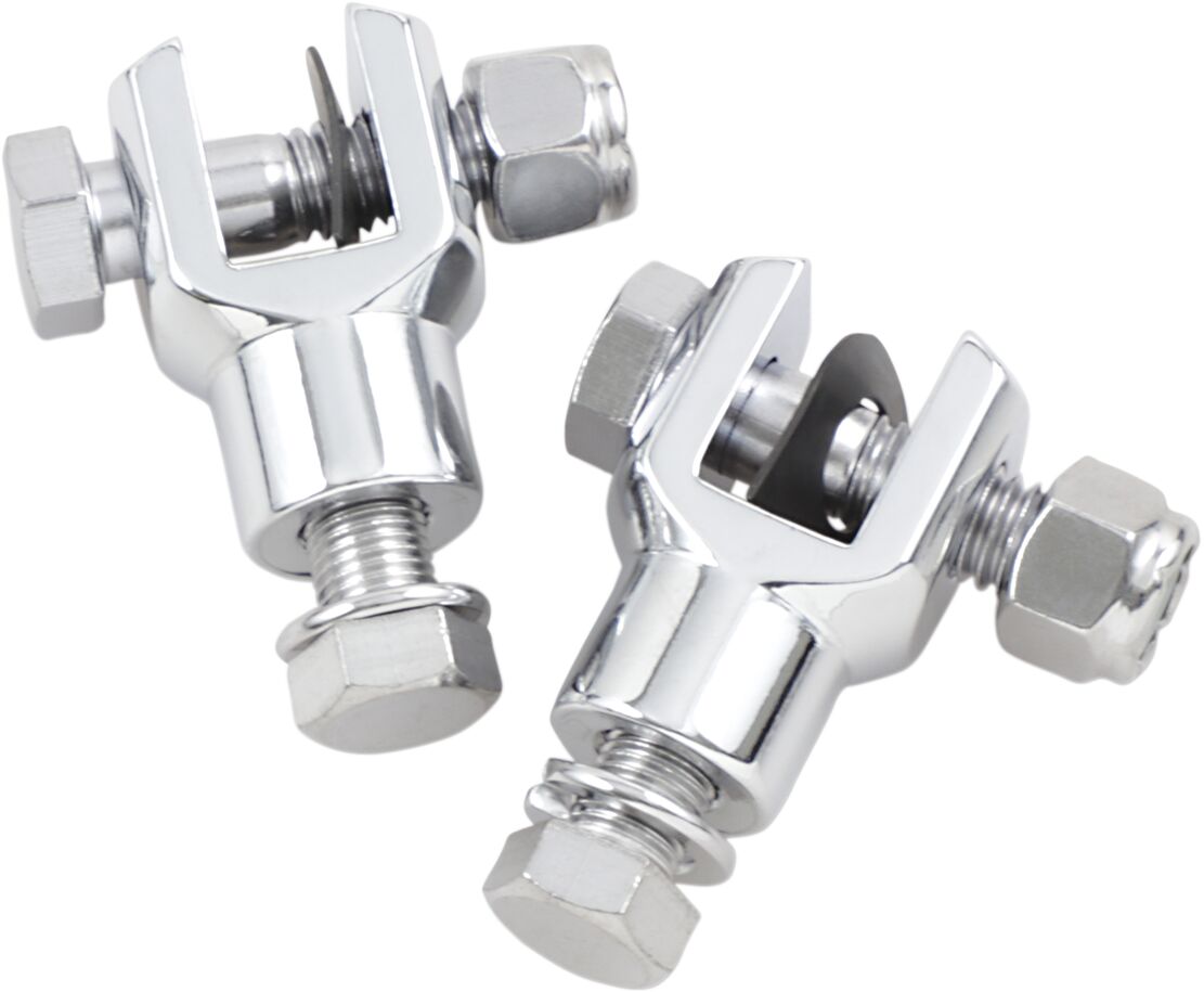 REPLACEMENT CHROME FOOTPEG CLEVIS MOUNT 3/8-24