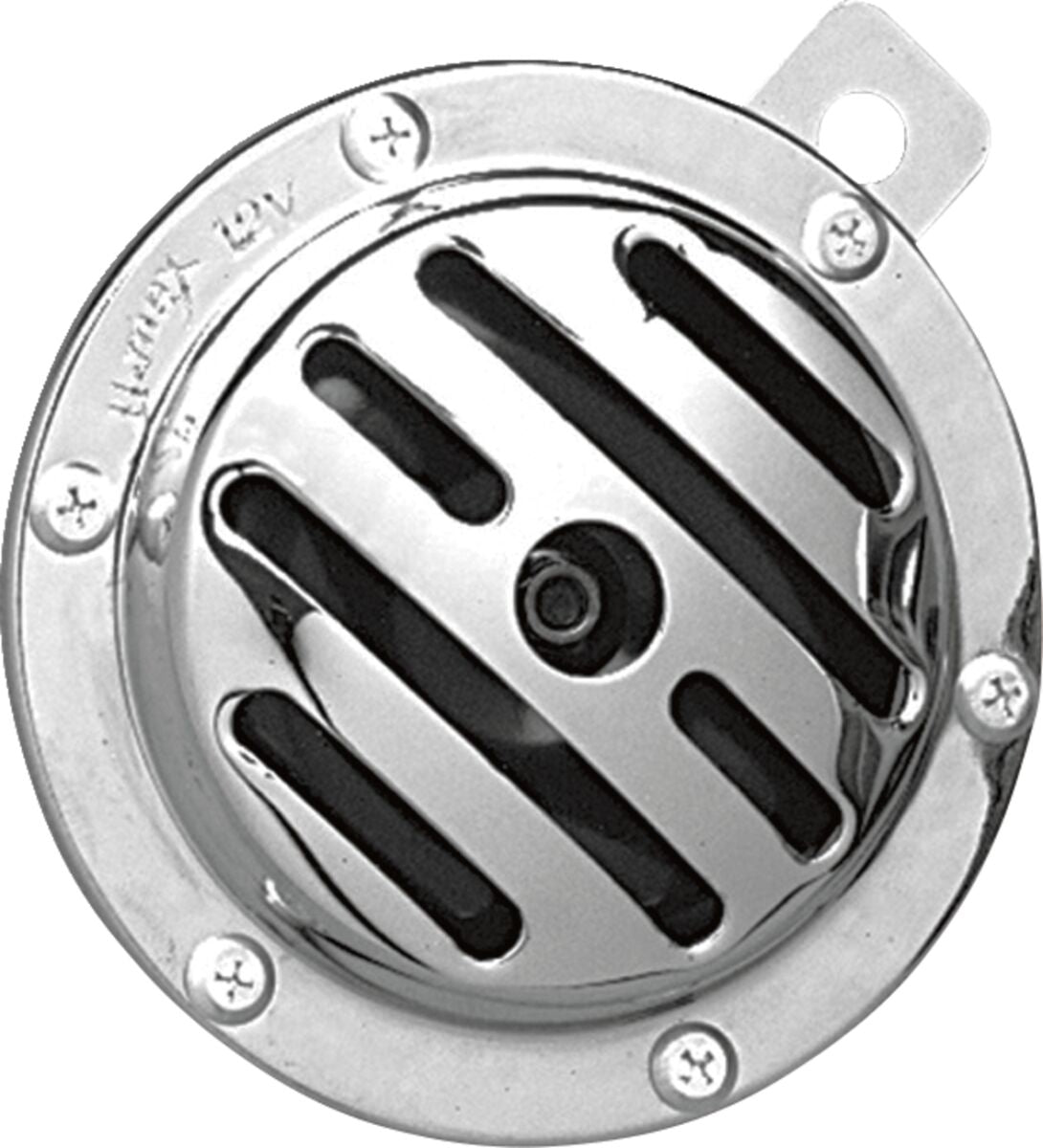 SLOTTED HORN 12V 4" CHROME 113DB