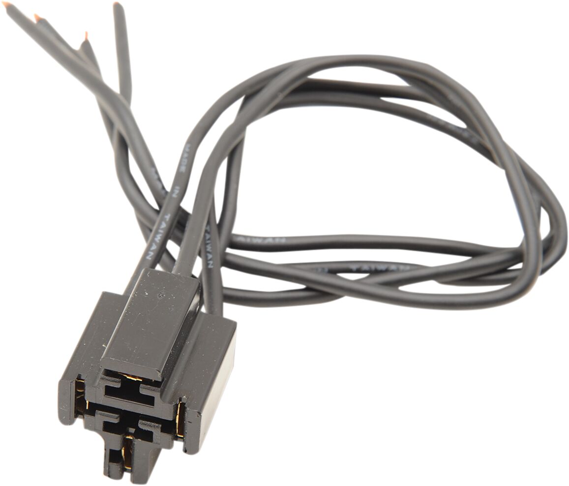 RELAY SOCKET 4-WIRE/ W/ BLACK WIRE