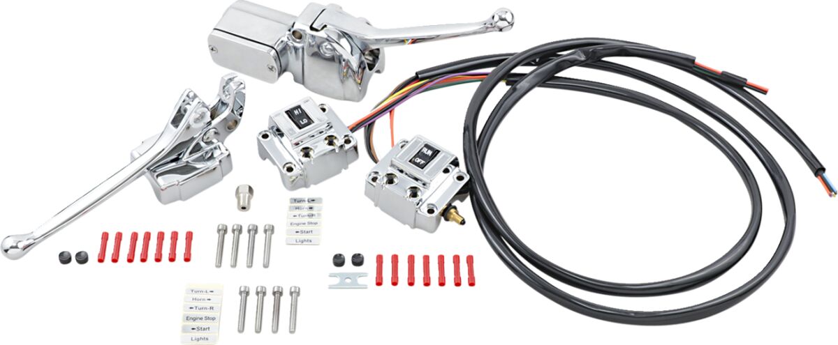 HANDLEBAR CONTROL KITS WITH SWITCHES CHROME