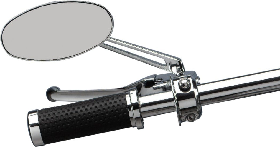 MIRROR NESS STEALTH II OVAL W/ 6" STEM CHROME