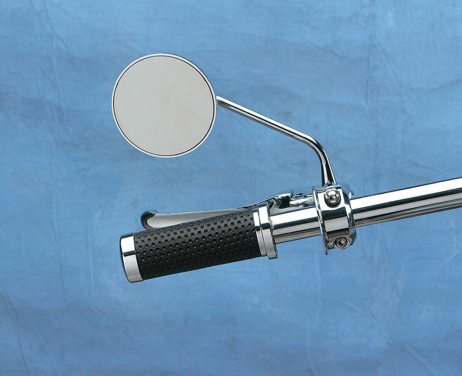 MIRROR NESS STEALTH III ROUND 3.5" W/ 7" STEM CHROME
