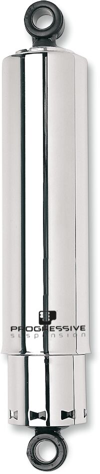 PROGRESSIVE SUSPENSION 412 SERIES AMERICAN-TUNED GAS SHOCKS W/COVER CHROME 13.5"