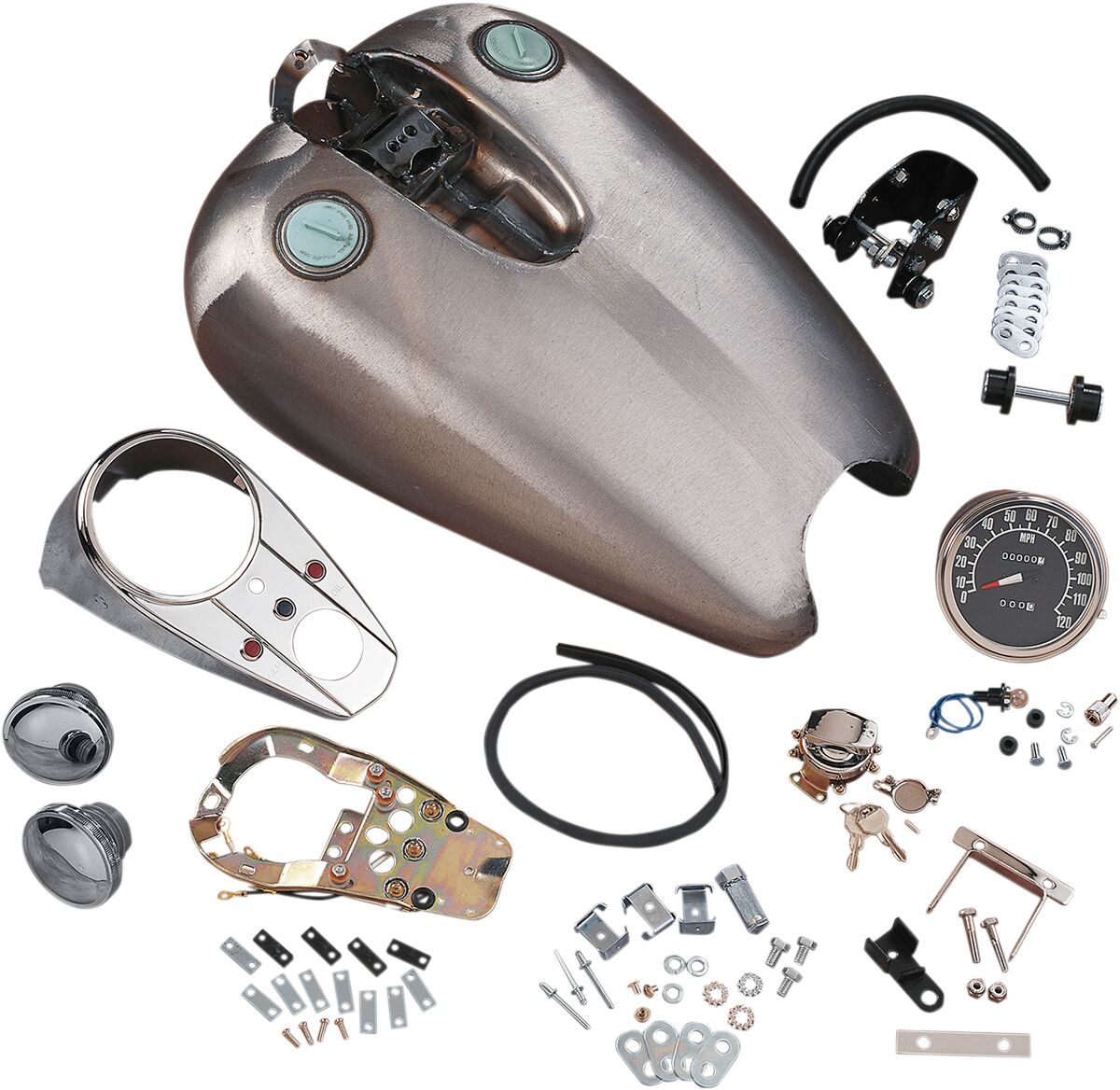 RUBBER MOUNT QUICKBOB GAS TANK EXTENDED 2" 3.9 GALLON W/ DASH