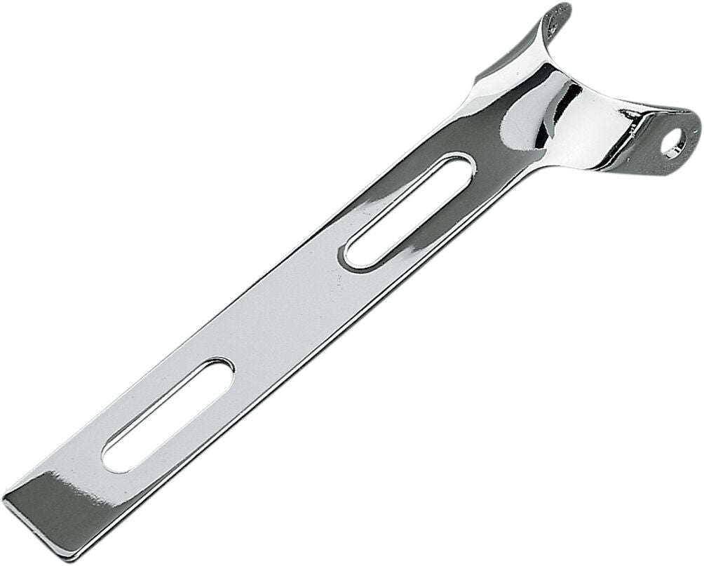 UNIVERSAL SEAT HINGE BRACKET ROUND END CHROME