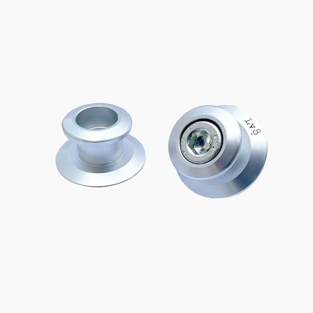ALUMINIUM BOBBINS M6x1 - APRILIA, YAMAHA - SILVER