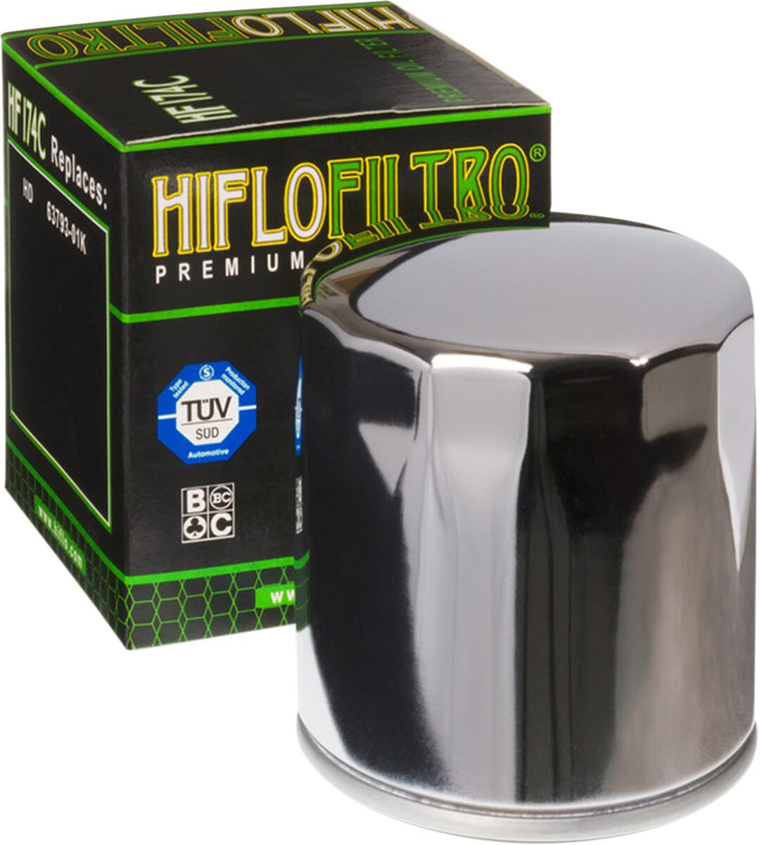 OIL FILTER SPIN-ON PAPER CHROME