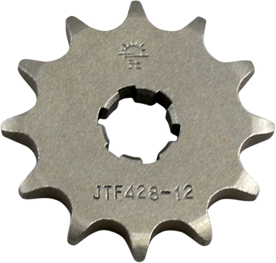 JTF428.12 FRONT REPLACEMENT SPROCKET 12 TEETH 428 PITCH NATURAL STEEL