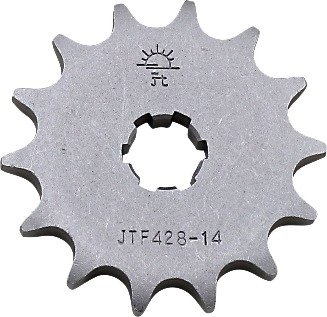 JTF428.14 FRONT REPLACEMENT SPROCKET 14 TEETH 428 PITCH NATURAL STEEL