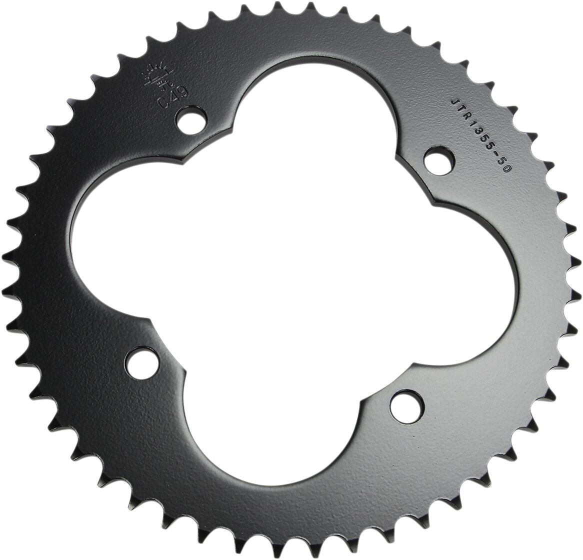 JTR1355.50 REAR REPLACEMENT SPROCKET 50 TEETH 428 PITCH NATURAL C49 HIGH CARBON STEEL