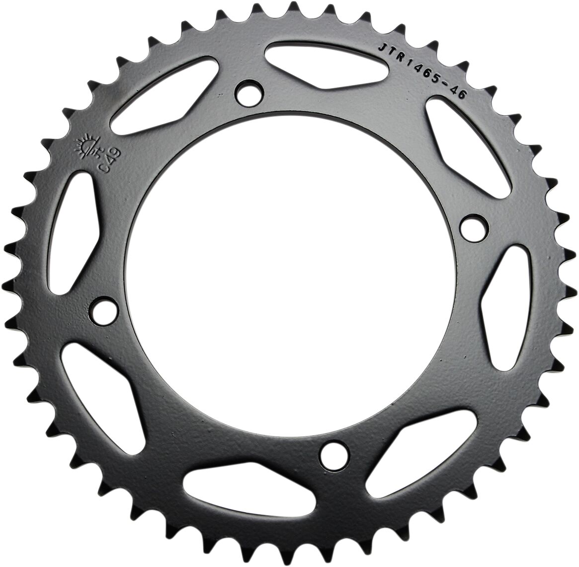 JTR1465.46 REAR REPLACEMENT SPROCKET 46 TEETH 420 PITCH NATURAL C49 HIGH CARBON STEEL