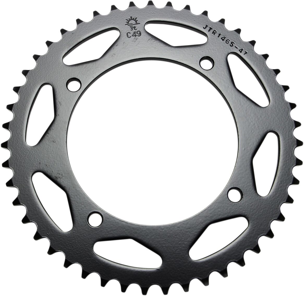 JTR1465.47 REAR REPLACEMENT SPROCKET 47 TEETH 420 PITCH NATURAL C49 HIGH CARBON STEEL