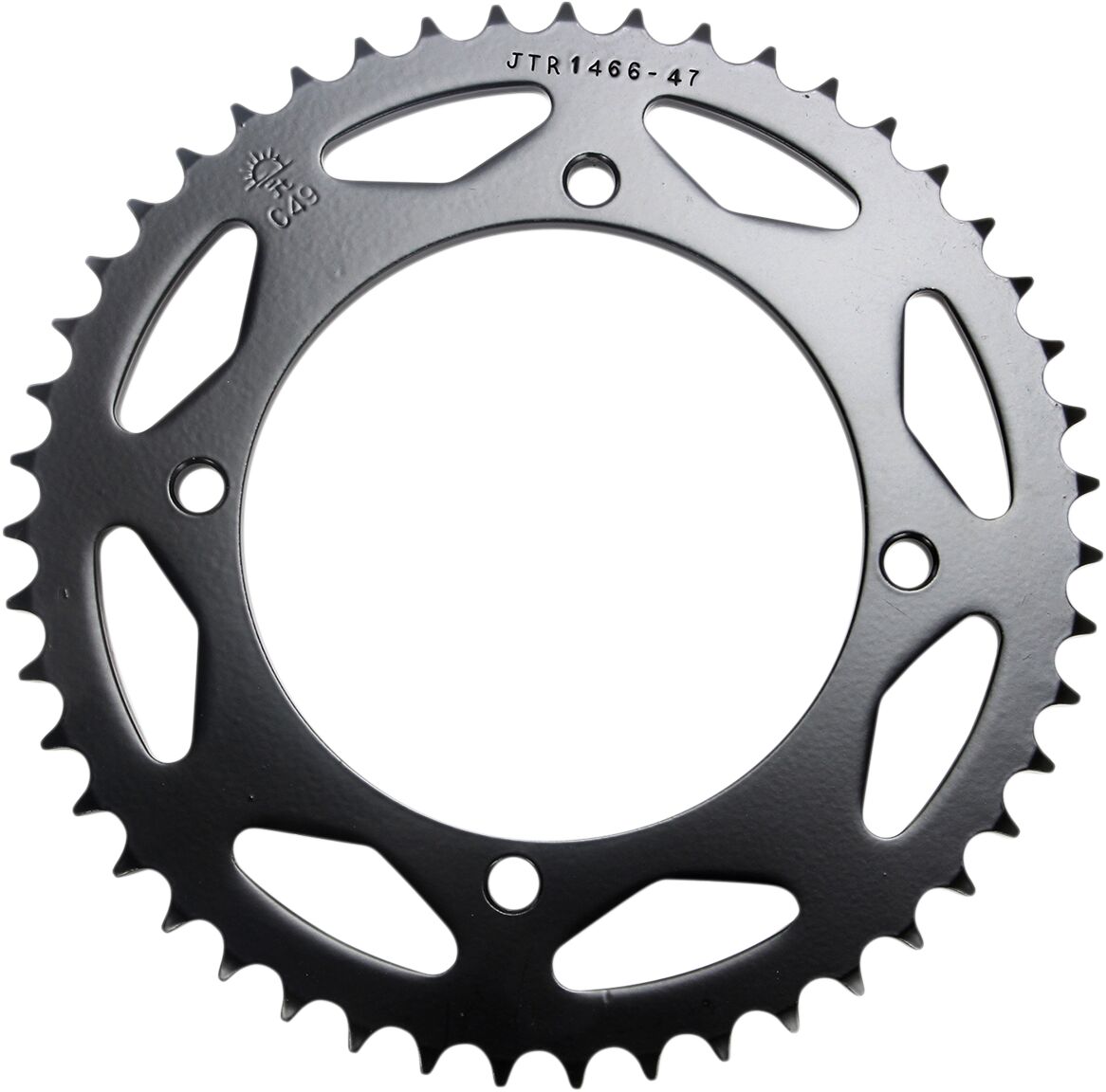 JTR1466.47 REAR REPLACEMENT SPROCKET 47 TEETH 428 PITCH NATURAL C49 HIGH CARBON STEEL