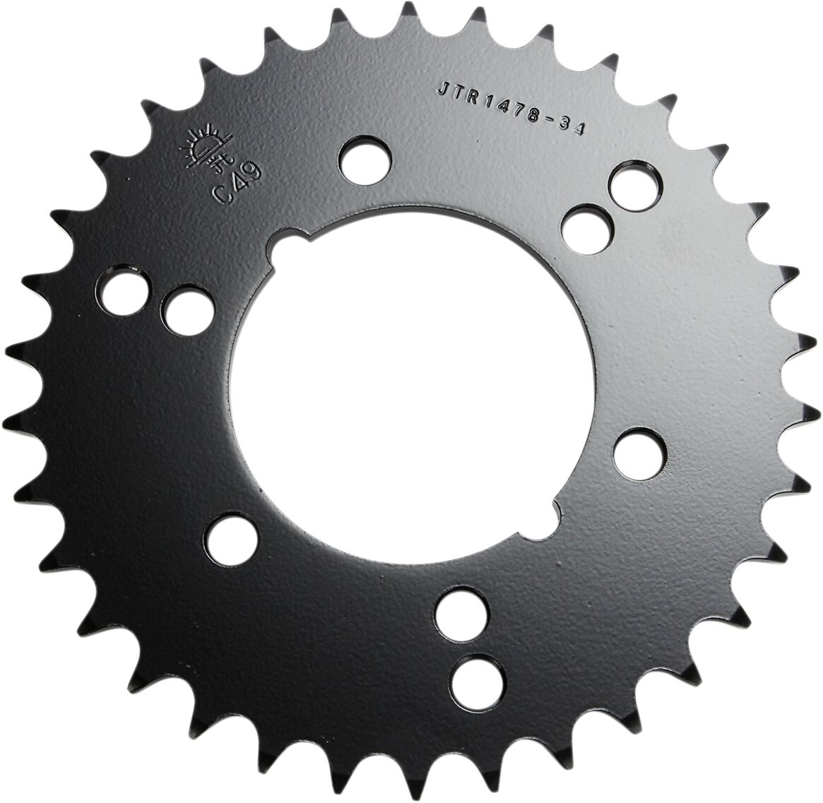 JTR1478.34 REAR REPLACEMENT SPROCKET 34 TEETH 520 PITCH NATURAL C49 HIGH CARBON STEEL