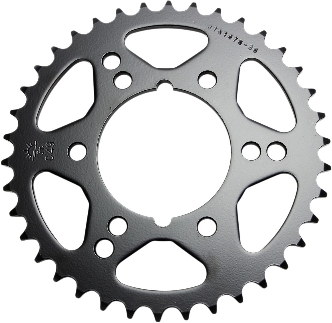 JTR1478.38 REAR REPLACEMENT SPROCKET 38 TEETH 520 PITCH NATURAL STEEL