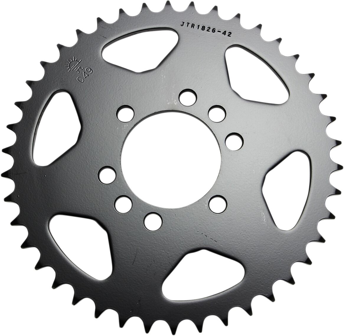 JTR1826.42 REAR REPLACEMENT SPROCKET 42 TEETH 520 PITCH NATURAL C49 HIGH CARBON STEEL