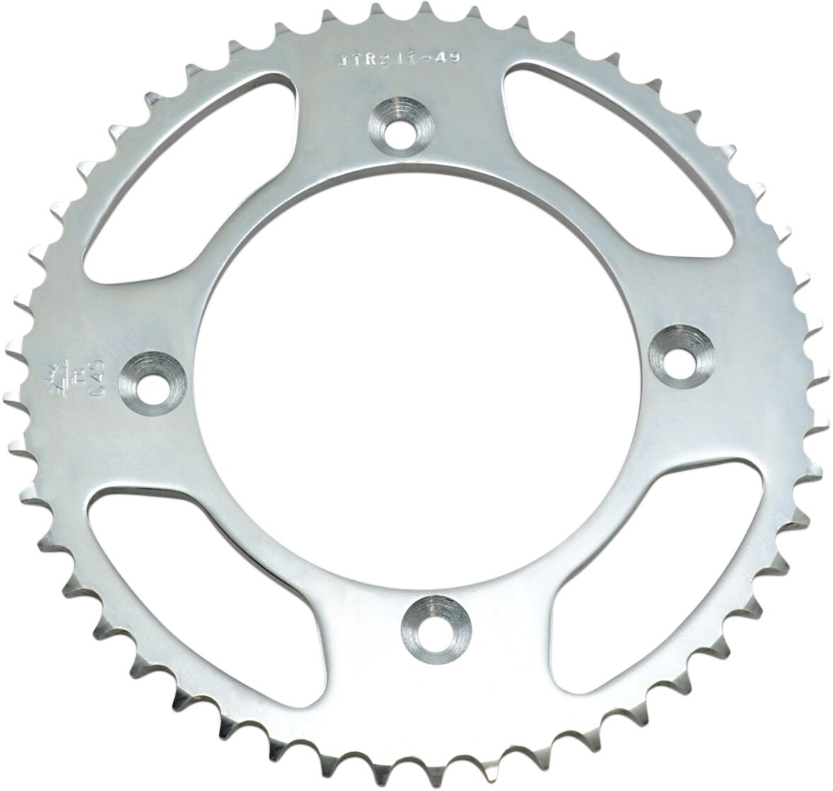 JTR217.49 REAR REPLACEMENT SPROCKET 49 TEETH 428 PITCH NATURAL C49 HIGH CARBON STEEL