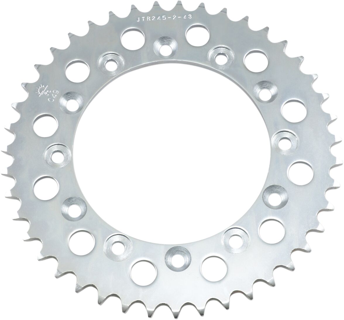 JTR245/2.43 REAR REPLACEMENT SPROCKET 43 TEETH 520 PITCH NATURAL C49 HIGH CARBON STEEL