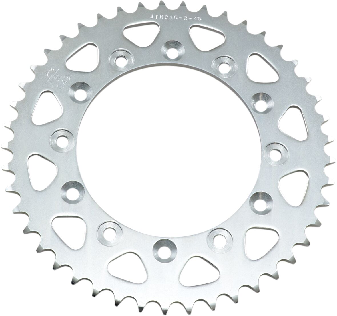JTR245/2.45 REAR REPLACEMENT SPROCKET 45 TEETH 520 PITCH NATURAL C49 HIGH CARBON STEEL