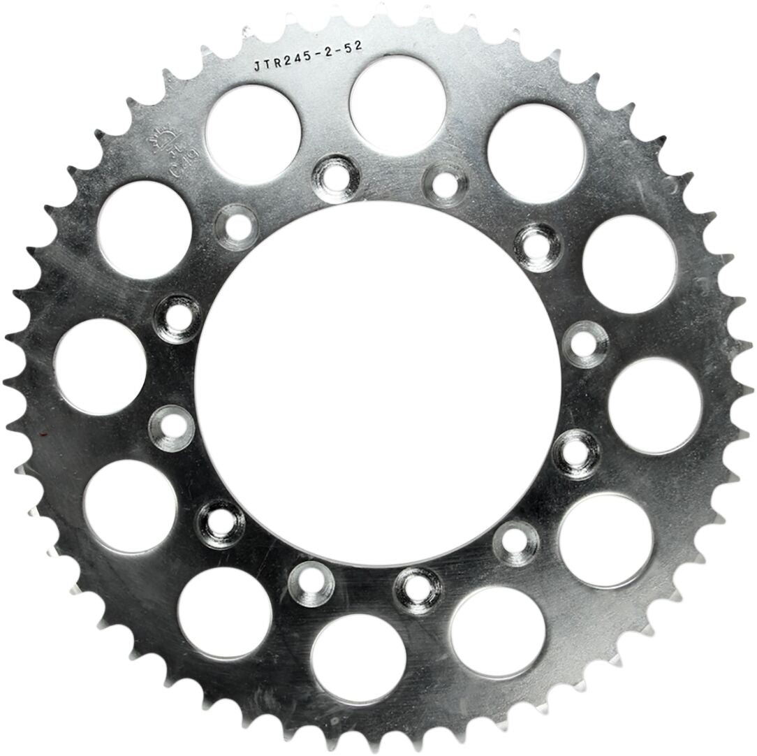 JTR245/2.52 REAR REPLACEMENT SPROCKET 52 TEETH 520 PITCH NATURAL C49 HIGH CARBON STEEL