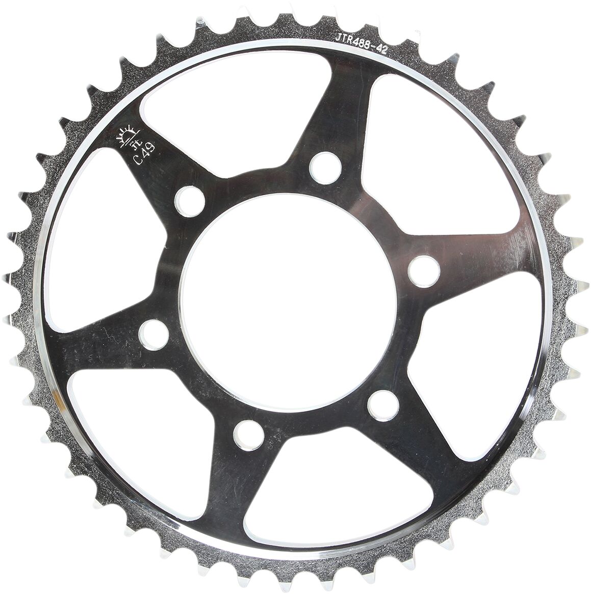 JTR488.42 REAR REPLACEMENT SPROCKET 42 TEETH 50 PITCH NATURAL STEEL