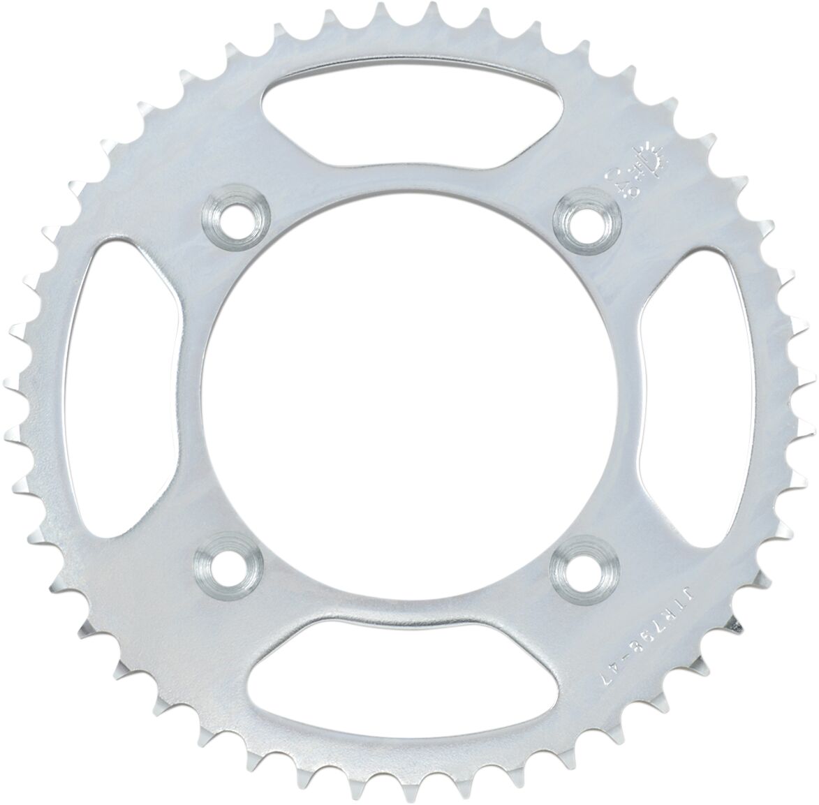 JTR798.47 REAR REPLACEMENT SPROCKET 47 TEETH 428 PITCH NATURAL C49 HIGH CARBON STEEL
