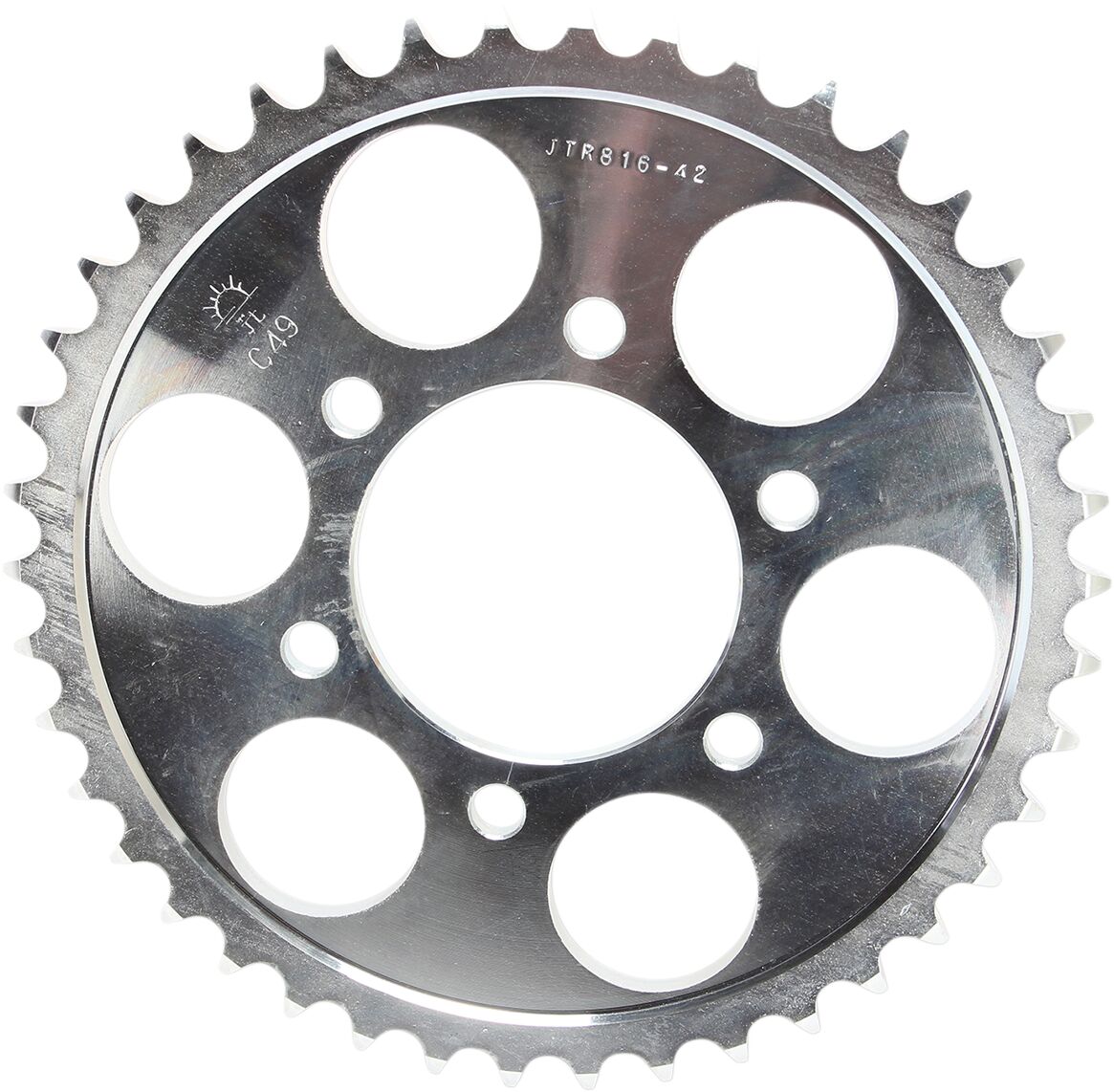 JTR816.42 REAR REPLACEMENT SPROCKET 42 TEETH 530 PITCH NATURAL STEEL